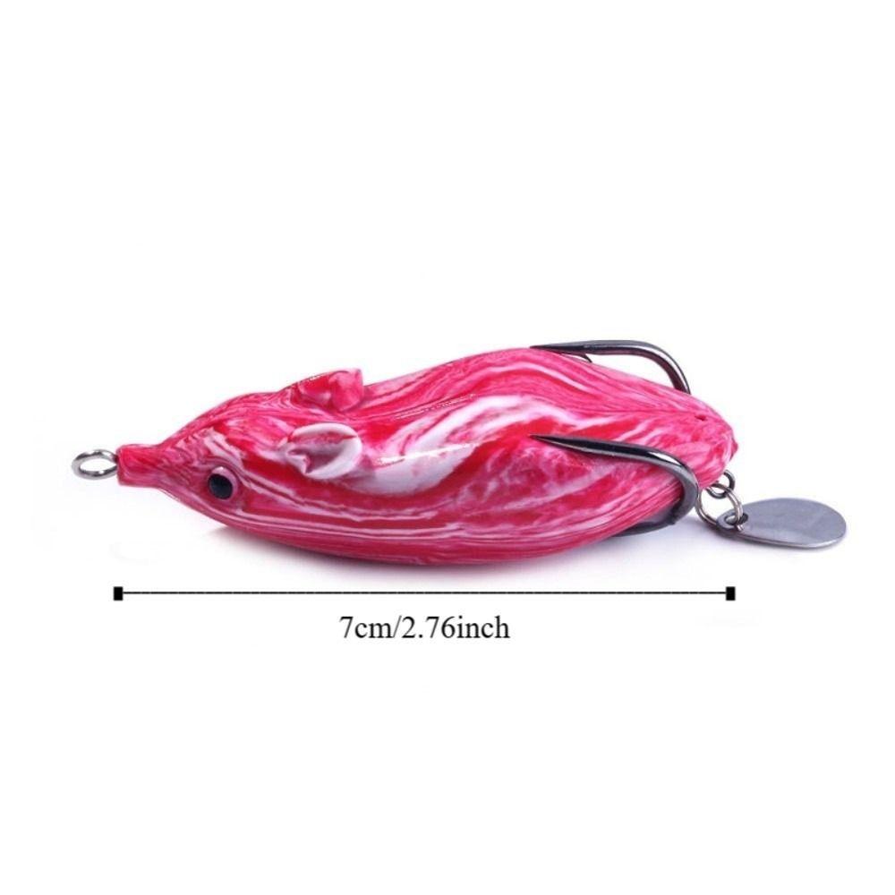 3PCS 7cm Snakehead Lure Bait PVC Simulation Lure Bait Artificial Lure Bait Saltwater Fishing