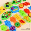 Color Dough Set Kitchen Creations Waffle Pizza Burger Maker Pretend Chef Toy Play Food Modeling Tools Kit with 12 Colors Wheat Doughs for Kids Girls