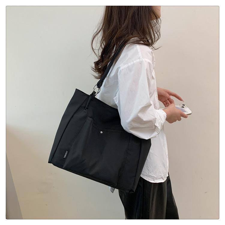 IELGY Work Commuter Bag Large Capacity Tote Bag Literary Student Fashion Shoulder Bag Trendy