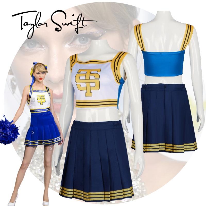Taylor Cheerleading Swift Dance Skirt Uniform Costume Anime Party Halloween Fans