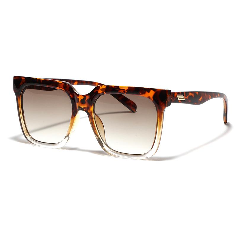 Glasses Large Frame Square Sunglasses Women'S Metal Rivets Face Covering Sunglasses Men