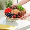 5  Round Tray Fruit  Sum Melon Seed Nut  Tray Partition Plate