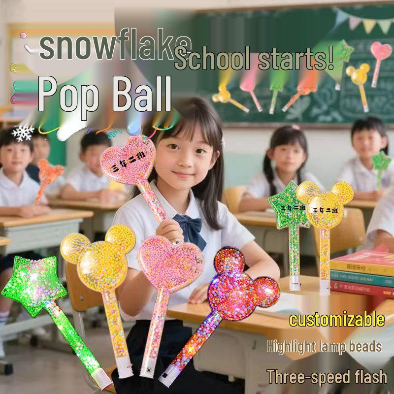 Glow Stick: Kolorowe Migające Rekwizyty Imprezowe Płatki Śniegu, Gwiazdy i Serca