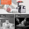 Household Stainless Steel Meat Grinder Vegetable Cutter Kitchen Machine Multifunctional Electric Slicer Shredder Sausage Filler