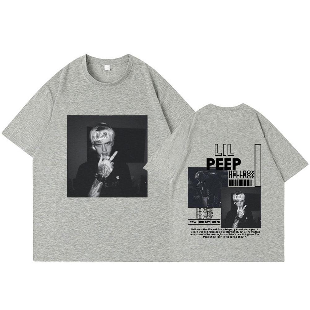 

Rapper Lil Peep TShirt Hellboy Crybaby Hip Hop Graphic T Shirt Summer Unisexs Clothing Women Aesthetic Cotton 2026 Summer T Shirt 4XL