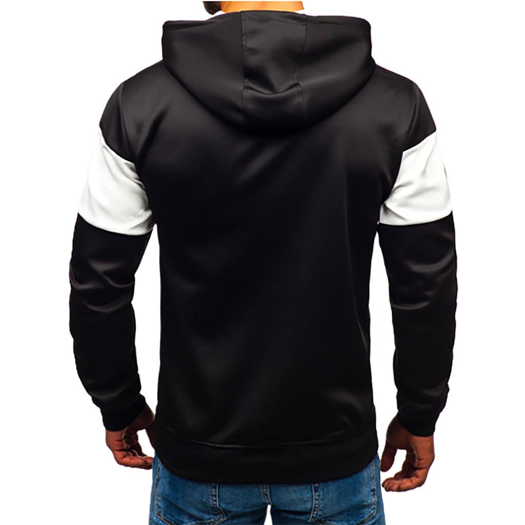 MASHAN Sweatshirts Men Autumn Long Sleeve Patchwork Hoodie Hooded Sweatshirt Top Tee Outwear Blouse,Black,S,China MASHAN Sweatshirts Men Autumn Long Sleeve Patchwork Hoodie Hooded Sweatshirt Top Tee Outwear Blouse,Black,S,China