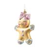 Gingerbread Man Christmas Hanging Decoration Gold Party Atmosphere Decoration  Gift