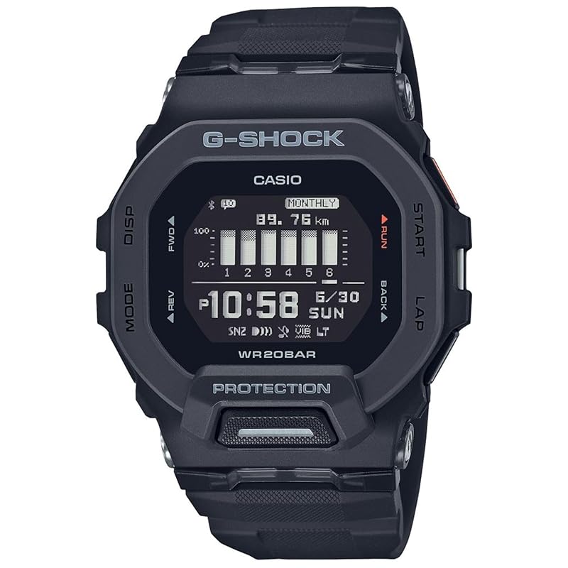 [Casio] CASIO G-SHOCK G-Squad GBD-200 Series World Time Quartz Men s Watch GBD-200-1DR [Used]