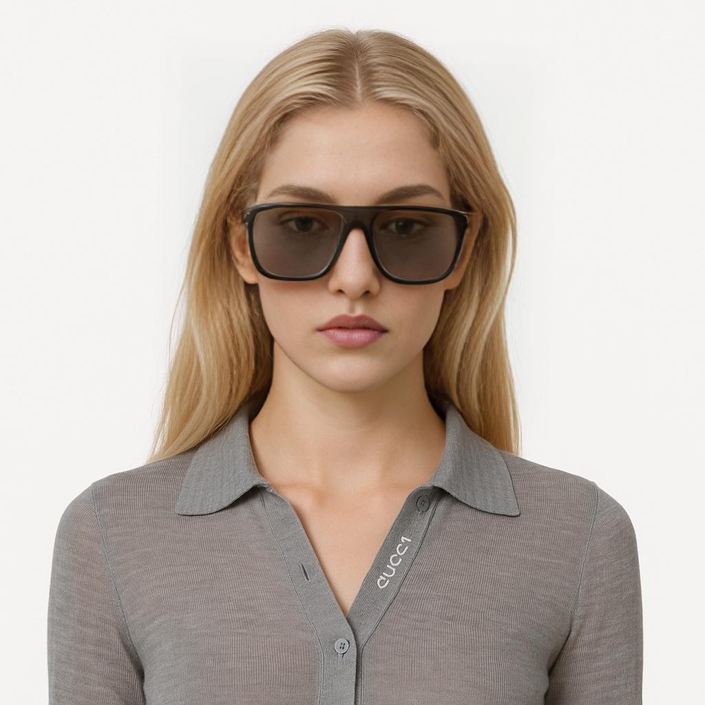 Saint Laurent Nadměrné sklo Ochrana proti UV Zvláštní tvar Sluneční brýle Unisex sluneční brýle Černé SL364-MASK-002