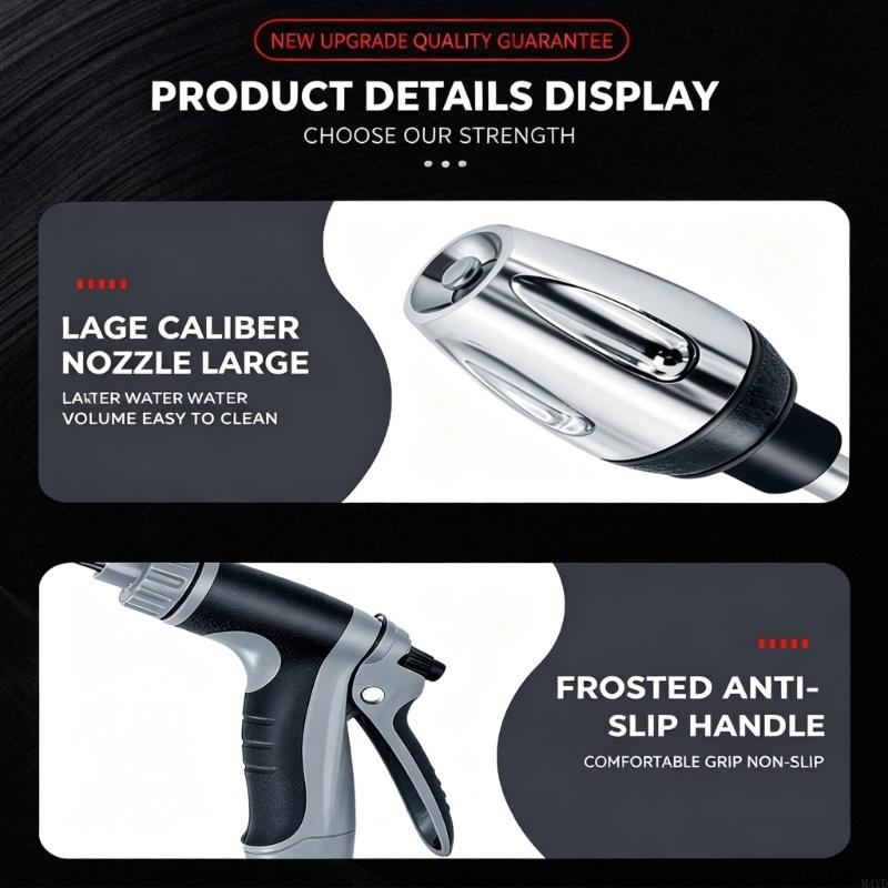 Industrial Grade Ergonomic Handle Pressure Washer Guns With Quick Connection Design For Home And Garden Use Patios Cleaning M4YD
