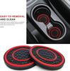 Car Coaster Set: Universal Anti-Slip Round Slot Organizer (2-Piece)