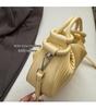 Versatile Striped Pleated Handbag - Women's 2025 Fashion Small Square Shoulder Bag