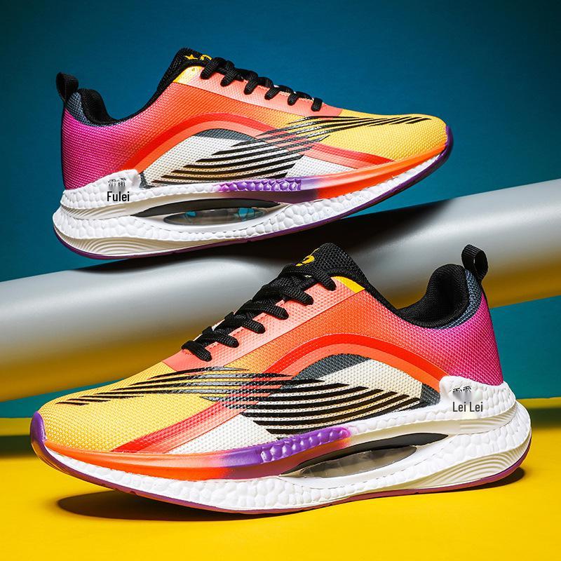 2025 Spring Men's Trendy Mesh Breathable Sneakers, Air Cushion Lightweight Running Shoes