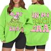 Women's Casual Fashion Long Sleeve Christmas Printed Round Neck Sweatshirt Top