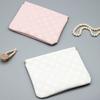 Small Makeup Bag for Purse Waterproof Faux Leather Snap Closure Organizer Pouch Mini Travel Storage Pouch for Coin Cards