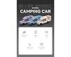1/32 Chevrolet Silverado Recreational Vehicle RV Alloy Car Model Sound and Light Children's Toy Collectibles Birthday Gift