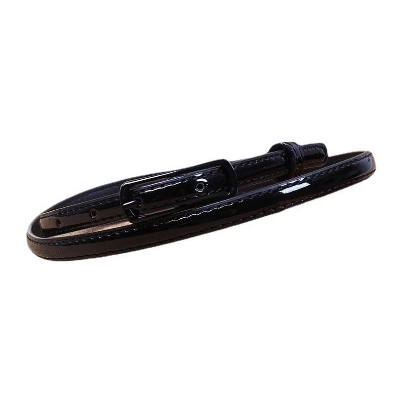 Stylish Women's Candy Color Thin Belt With Elegant Pin Buckle For Fashionable Outfits