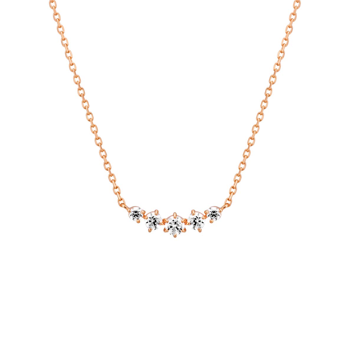 

Canal Pink Gold Silver Necklace 151744121024 4℃