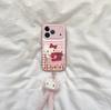 Tailor Hello Kitty Leather Pattern Apple 17promax Mobile Phone Case New iPhone16 Women's Autumn and Winter Drum Bag Anti-drop Case