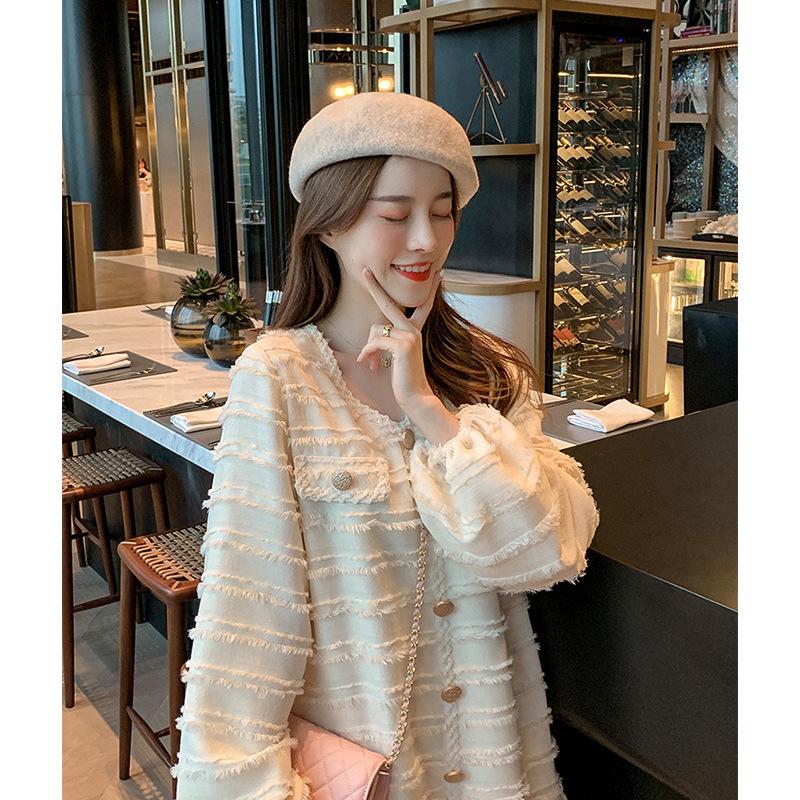 2023 Plus Size V-Neck Puff Sleeve Maternity Dress with Fringe 2XL абрикосовый