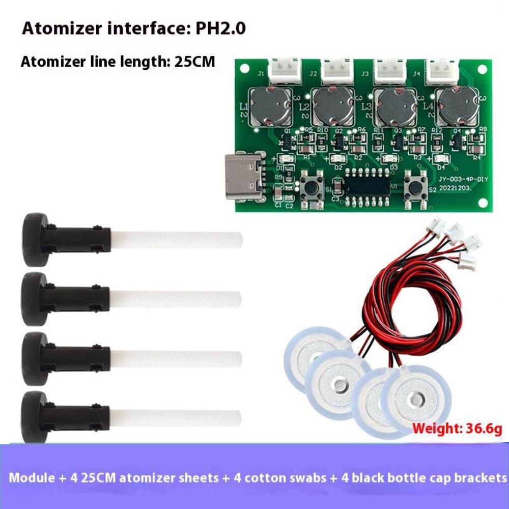 4 Spray Modes Mist Maker DC 5V Atomizer Sheet New Mist Sprayer Indoor Humidifying