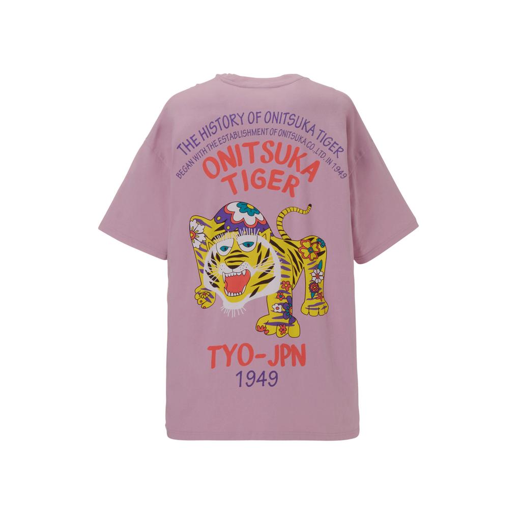 ONITSUKA TIGER Printed Loose Comfortable Short Sleeve T-Shirt Unisex Tops 2183B561_500