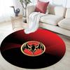 Cartoon Print Round Area Rug,Carpet Rug for Living Room Bedroom Sofa Playroom Decor,Non-slip Floor Mat