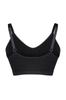 Women's Style Plus Size Black Cupless Strappy Seamless Bralette Bra