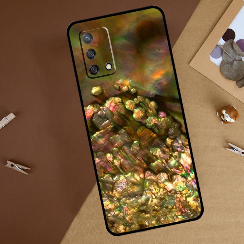 Paua Abalone Shell For Oppo A18 A38 A58 A78 A98 A40 A60 A80 A74 A94 A54 A16 A76 A96 A15 A57S A17 A77 Phone Case