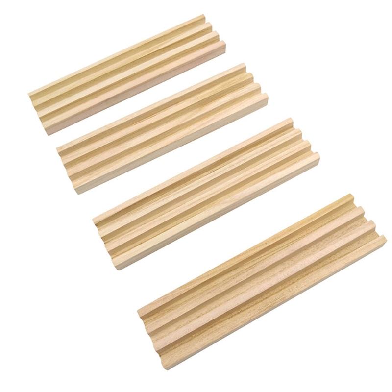 Portadomino Premium Set di 4 - Supporti per tessere per Treno Messicano, Piedino di Pollo e altri giochi di domino