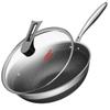 Wok Antiadherente KOBACH de Acero Inoxidable 316L de 32 cm con Diseño de Panal