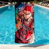 SLAM DUNK Print Beach Towel Design, Soft, Lightweight. for Home Bathroom, Spa, Pool, Yoga, Surfing, Camping, Gift for Family, Friend