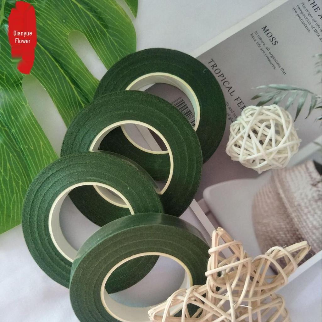 Green Floral Stem Twist Tie Tape, 28 Meters, DIY Artificial Flower Tape