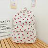 Schoolbag Hot-selling Strawberry Corduroy Backpack Female Junior High School High School Student Casual School Bag Large Capacity Female Backpack