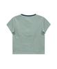WAIKEI Flower Henley Neck Short Sleeve T-Shirt Mint
