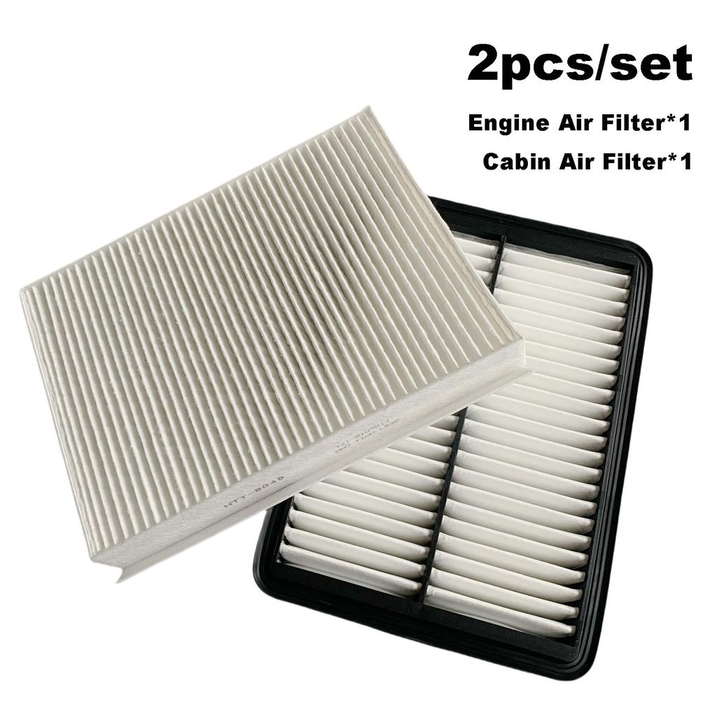 2 vnt. Filtro rinkinys, skirtas CHERY TIGGO 7 Pro Max 8 5X 4 Pro DR 5.0 F35 6.0 7.0 EXEED LX Variklio Salono AC Oro Srauto Filtras Rinkinys Priedai