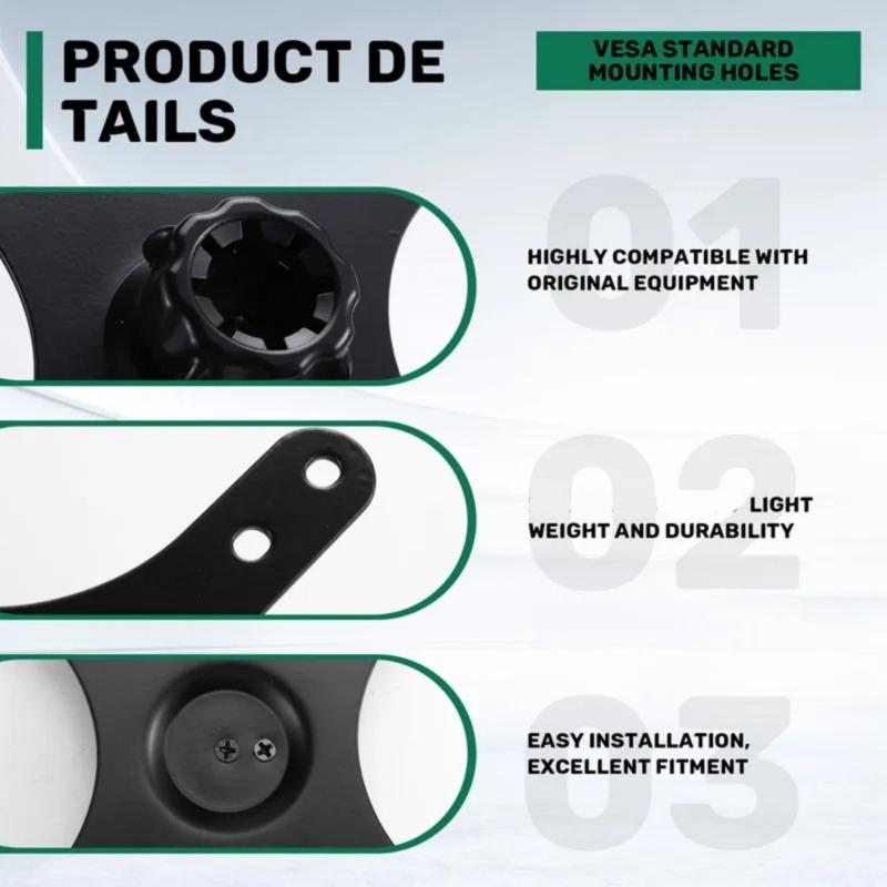 Articulating Ball Head VESA Monitor Mount 360 Degree Rotate Multiple Angle Adjustment for Flexible Viewing Positions