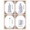 Festive Christmas Decor  Home Ornament Hand-Painted Religious Nativity Scene Statue for Christmas Showcase