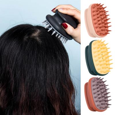 Hoofdhuidmassage Shampoo Borstel met Ergonomische Handgreep Mannen Vrouwen Draagbaar Reizen Haargroei Hoofdhuid Exfoliator Scrubber Reinigingsborstel