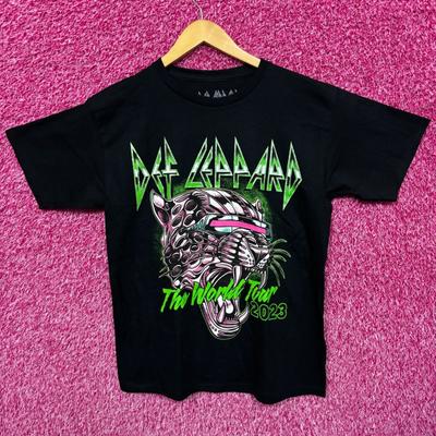 The Def Leppard The World Tour 2023 Cyber Beast Heavy Metal Tee S