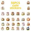 56 Fairy Tale Wind Hedgehog Daily Graffiti Stickers Cute Cartoon Decoration Mobile Phone Case Computer Stickers