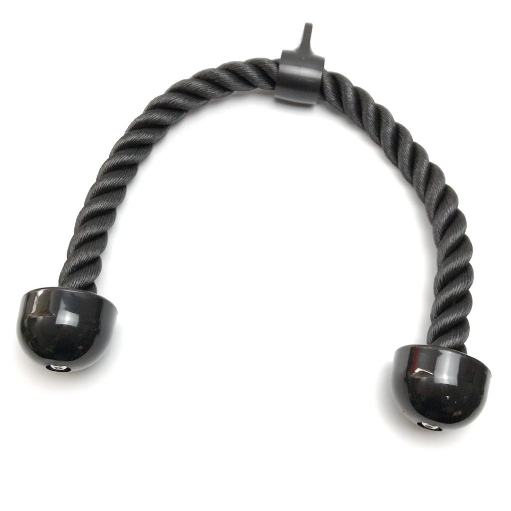 Black High Pulley Triceps/Biceps Rope for Cable Machines