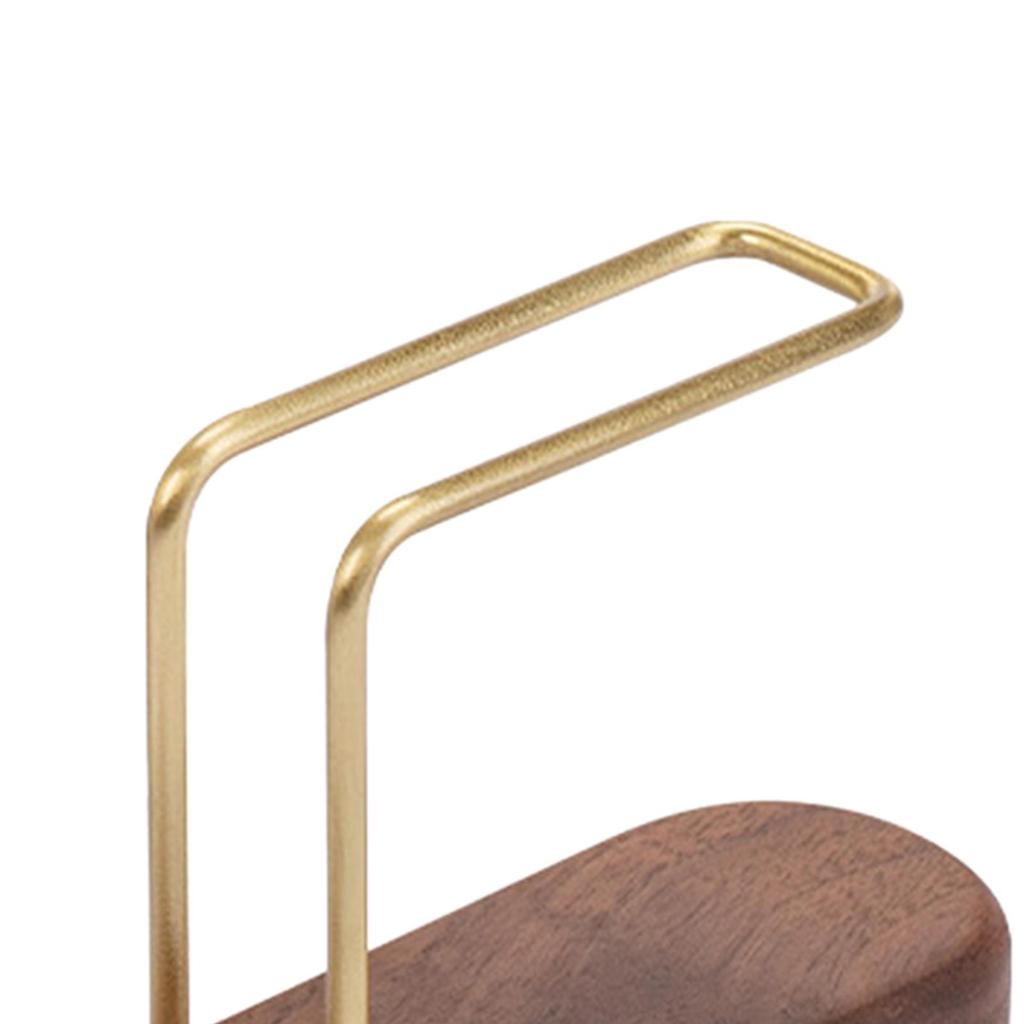 portable Filter Paper Holder Tools Shelf Storage Container Stand Capacity of 60 Walnut Brass