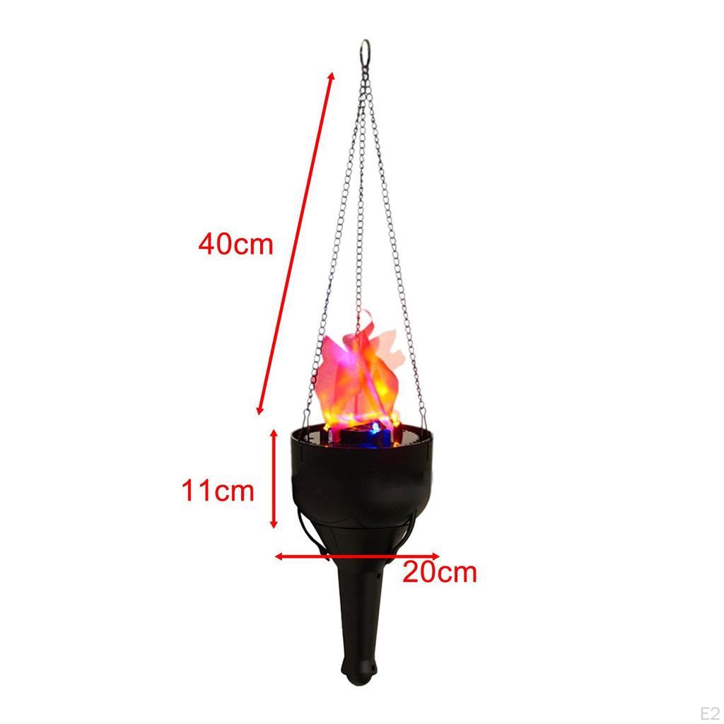Fake Flame Lamp Props Warm Atmosphere Effect Light for Party Halloween Home