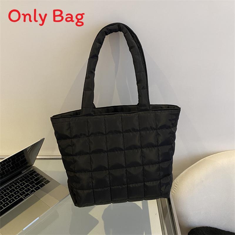 Minimalist Nylon Tote Bag With Double Shoulder Straps And Urban Style For Commuting