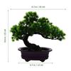 Kichvoe Artificial Pine Potted Plant, Artificial Bonsai Tree, Juniper Fake Plant, Mini Bonsai, Indoor, Small, Two-Tiered Welcome Pine, Potted Decorati