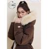 ZIHAN Women's 2025 Winter Long Hooded Duck Down Jacket with Fox Fur Collar