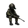 Action Soldiers with Weapons Statue Martial Desktop Decorations Collectible Home Decors Tactically Mini Soldier Figurine