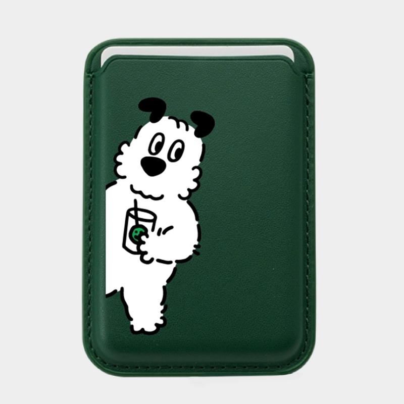 

Милый мультяшный песик магнитный чехол для телефона держатель для карт чехол для удостоверения личности банковская карта для iPhone 15 14 для Magsafe кошелек слот сумка
