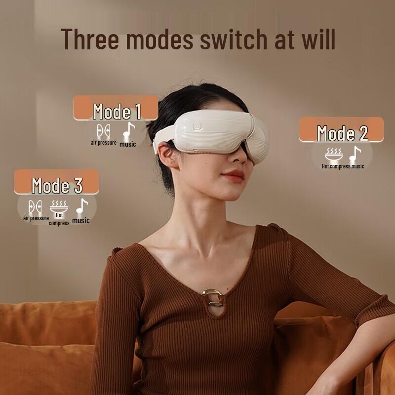 Hezheng Foldable Eye Massager with Heat and Sleep Mask